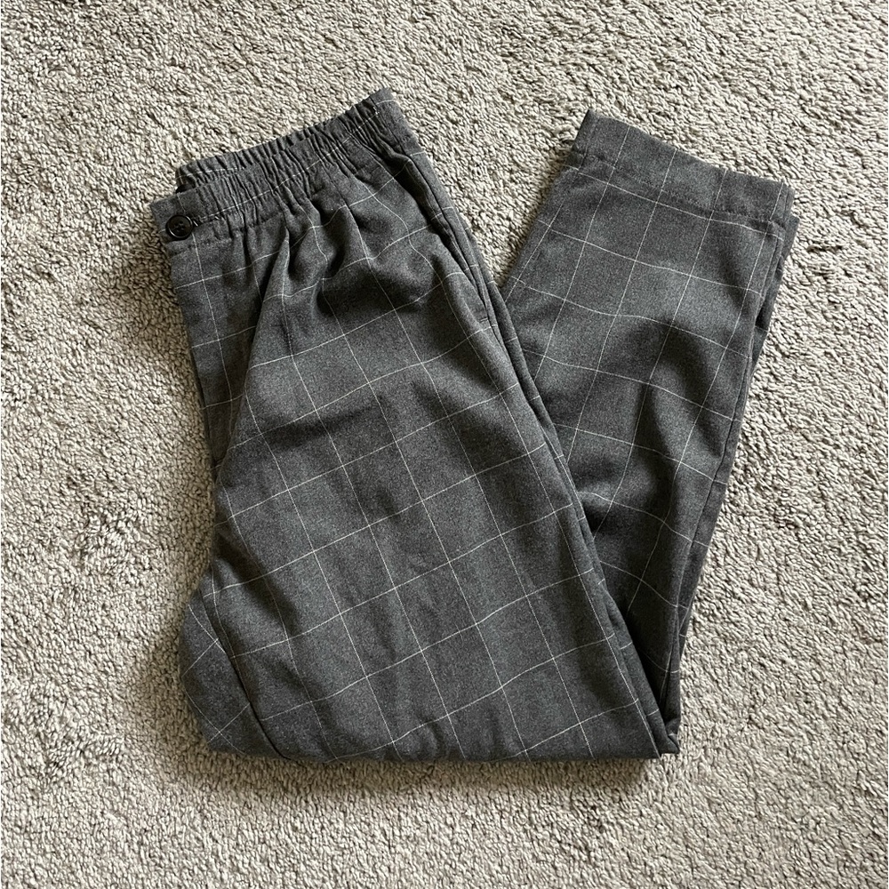 Madewell | Checkered Tapered Trousers Size Small